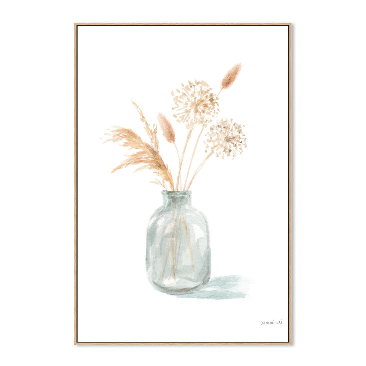 wall-art-print-canvas-poster-framed-Everlasting Bouquet, Neutral, Style A-by-Danhui Nai-Gioia Wall Art