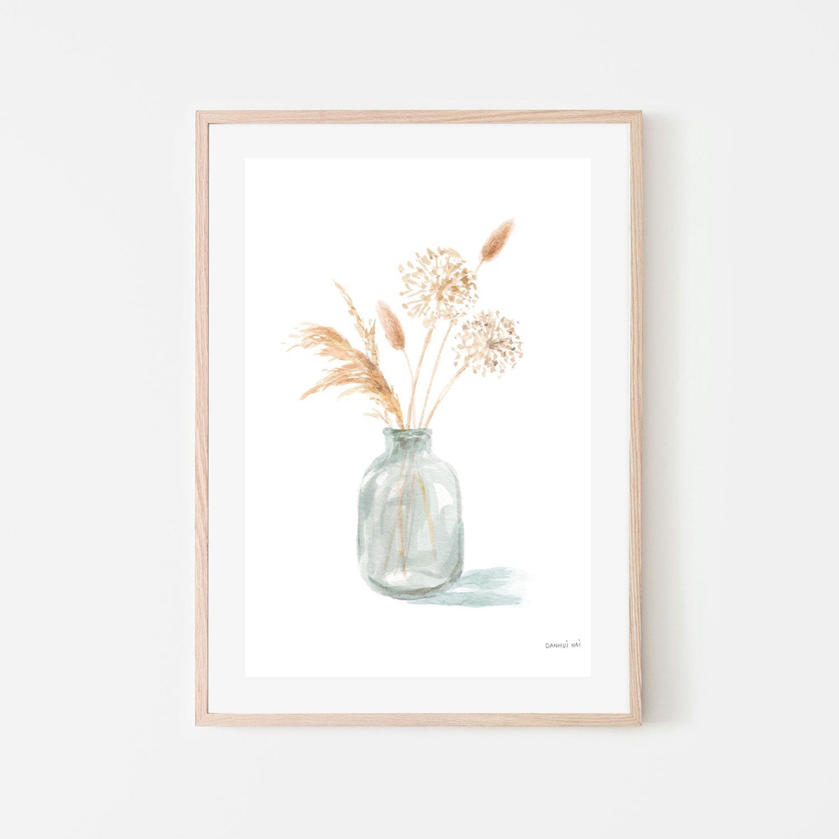 wall-art-print-canvas-poster-framed-Everlasting Bouquet, Neutral, Style A-by-Danhui Nai-Gioia Wall Art