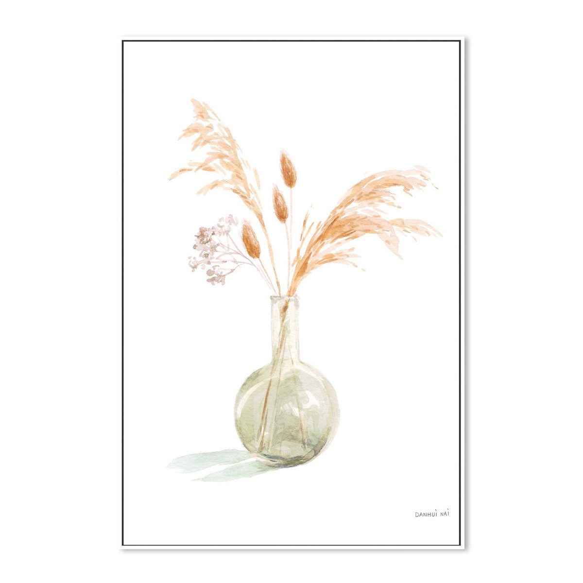 wall-art-print-canvas-poster-framed-Everlasting Bouquet, Neutral, Style B-by-Danhui Nai-Gioia Wall Art