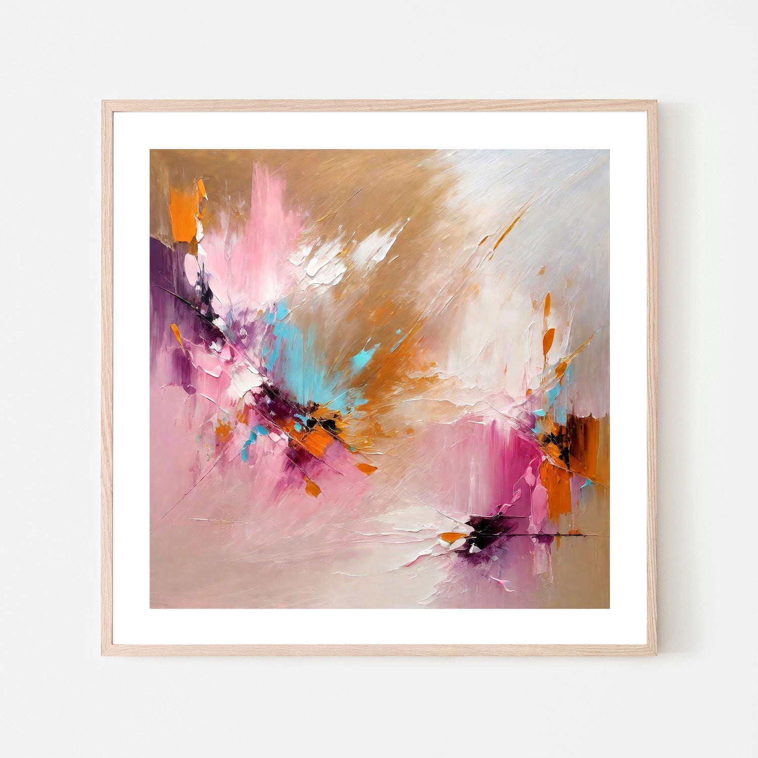 wall-art-print-canvas-poster-framed-Expressionist Colorful Abstract , By Alpenglow Workshop-6