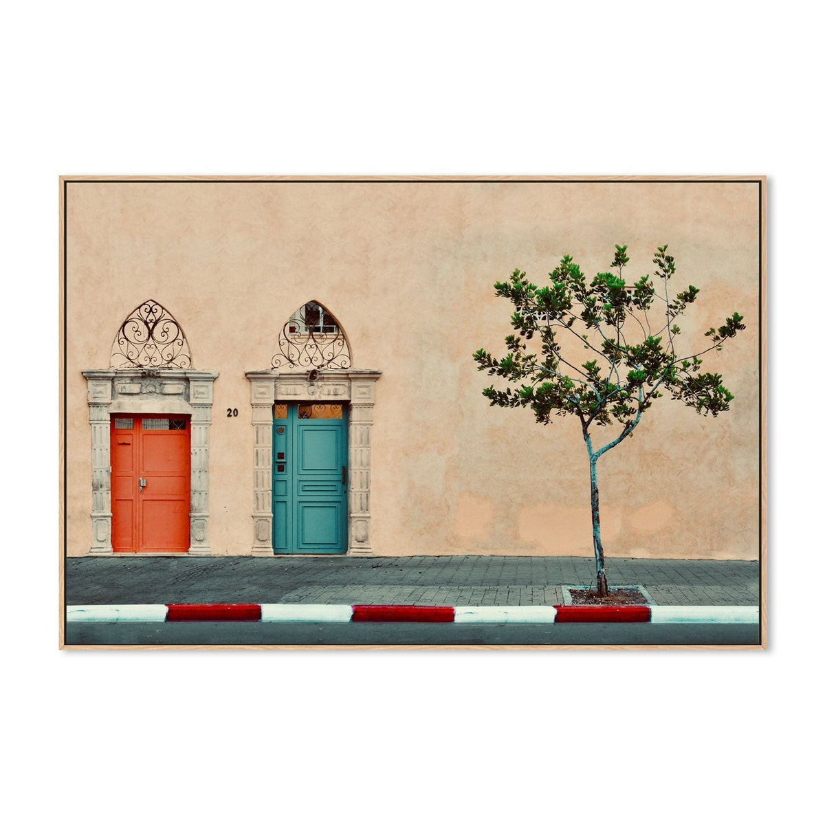 wall-art-print-canvas-poster-framed-Facade - Old Jaffa, by Arnon Orbach-by-Plus X Studio-Gioia Wall Art