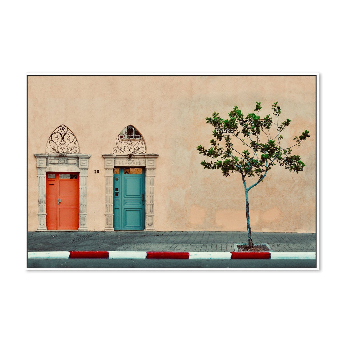 wall-art-print-canvas-poster-framed-Facade - Old Jaffa, by Arnon Orbach-by-Plus X Studio-Gioia Wall Art