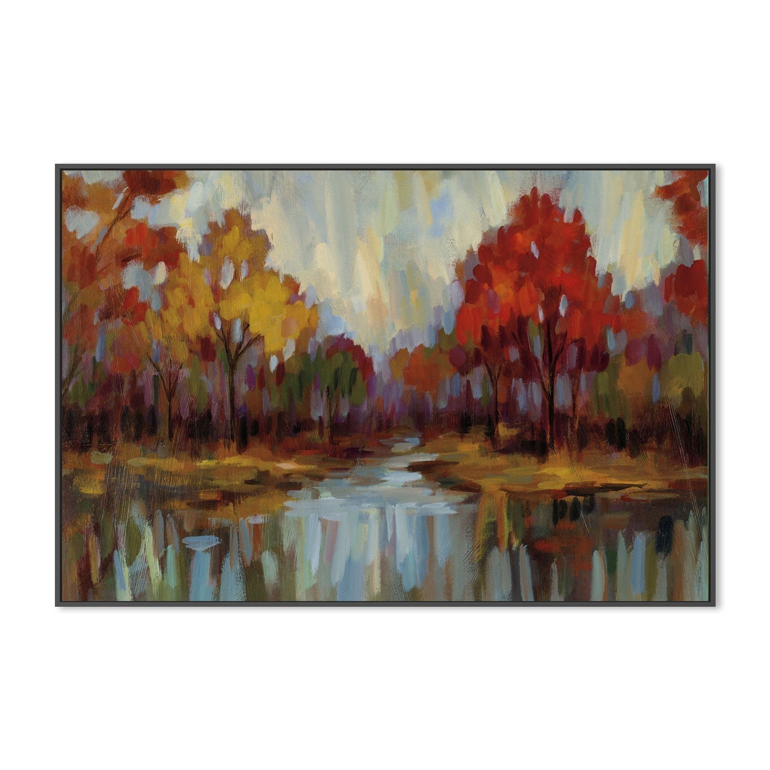 wall-art-print-canvas-poster-framed-Fall Aquarelle-by-Silvia Vassileva-Gioia Wall Art