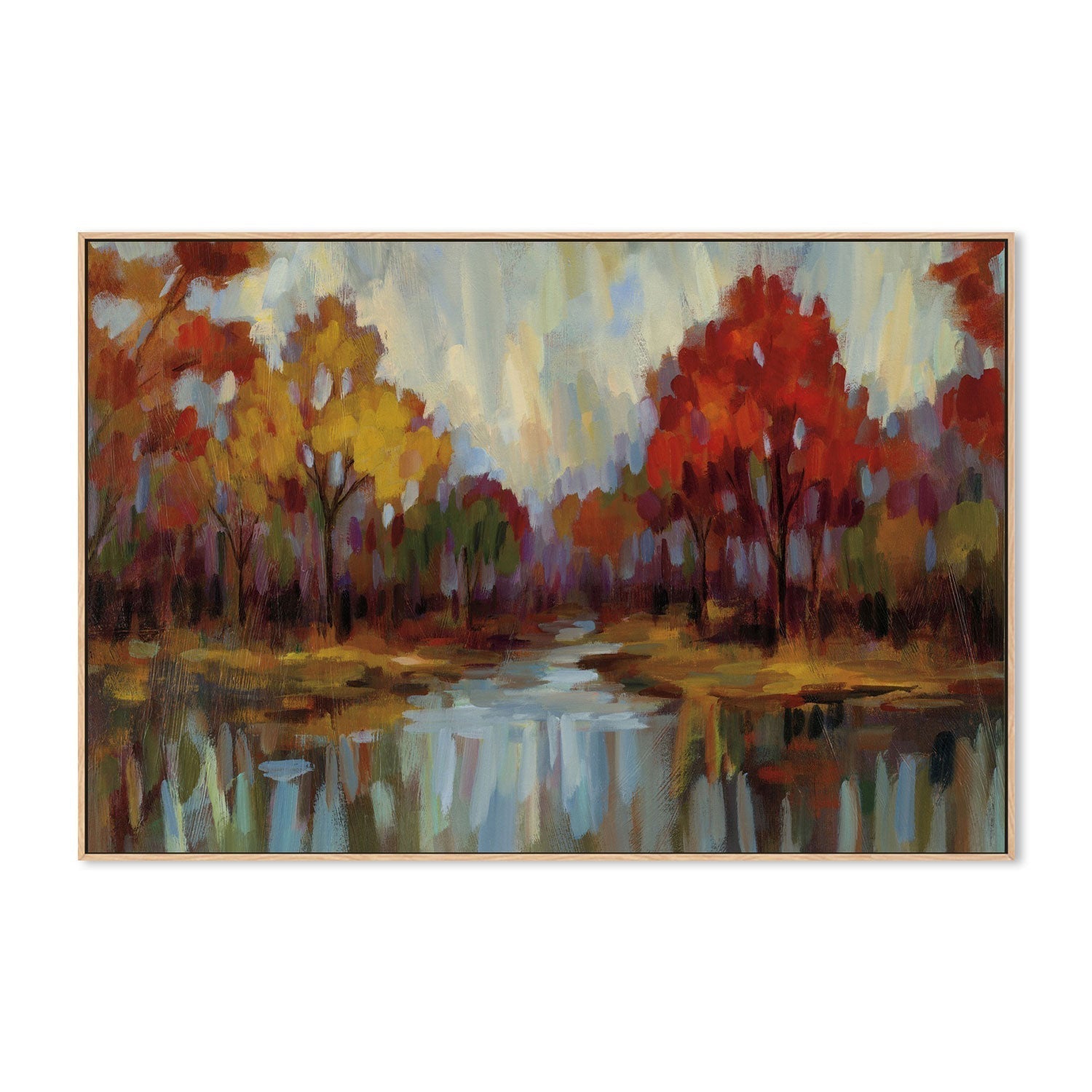 wall-art-print-canvas-poster-framed-Fall Aquarelle-by-Silvia Vassileva-Gioia Wall Art