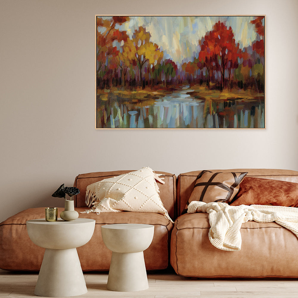 wall-art-print-canvas-poster-framed-Fall Aquarelle-by-Silvia Vassileva-Gioia Wall Art
