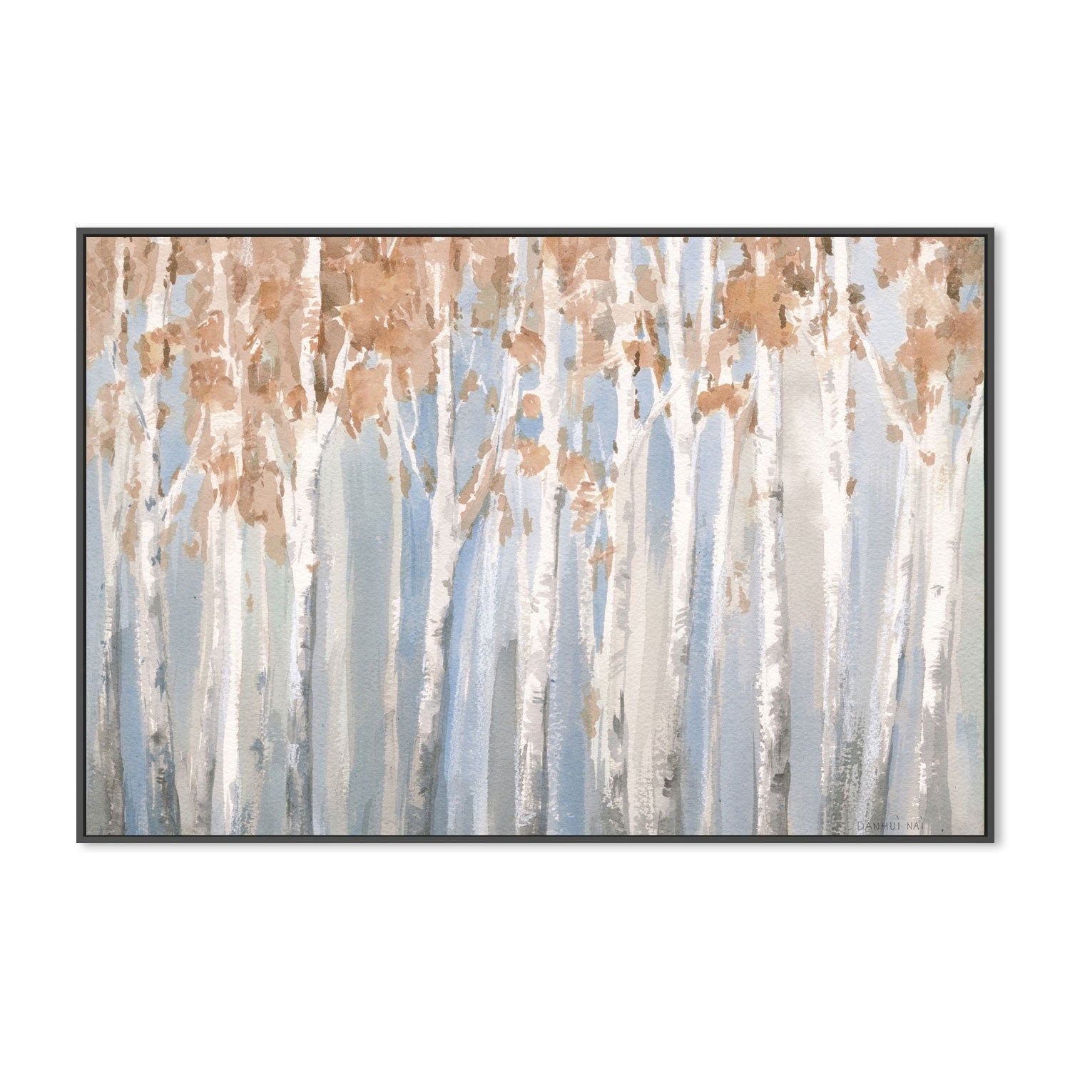 wall-art-print-canvas-poster-framed-Fall Birches-by-Danhui Nai-Gioia Wall Art