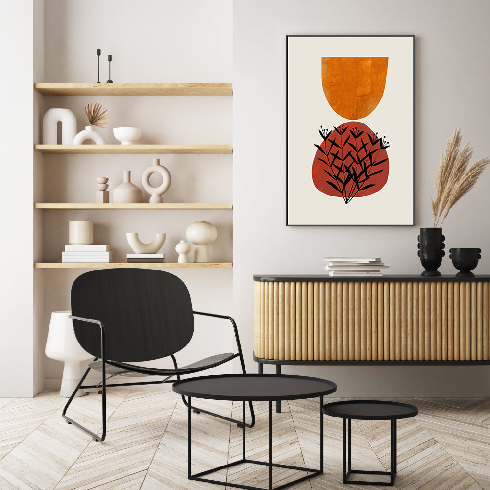 wall-art-print-canvas-poster-framed-Fall Flowers , By Ejaaz Haniff-GIOIA-WALL-ART