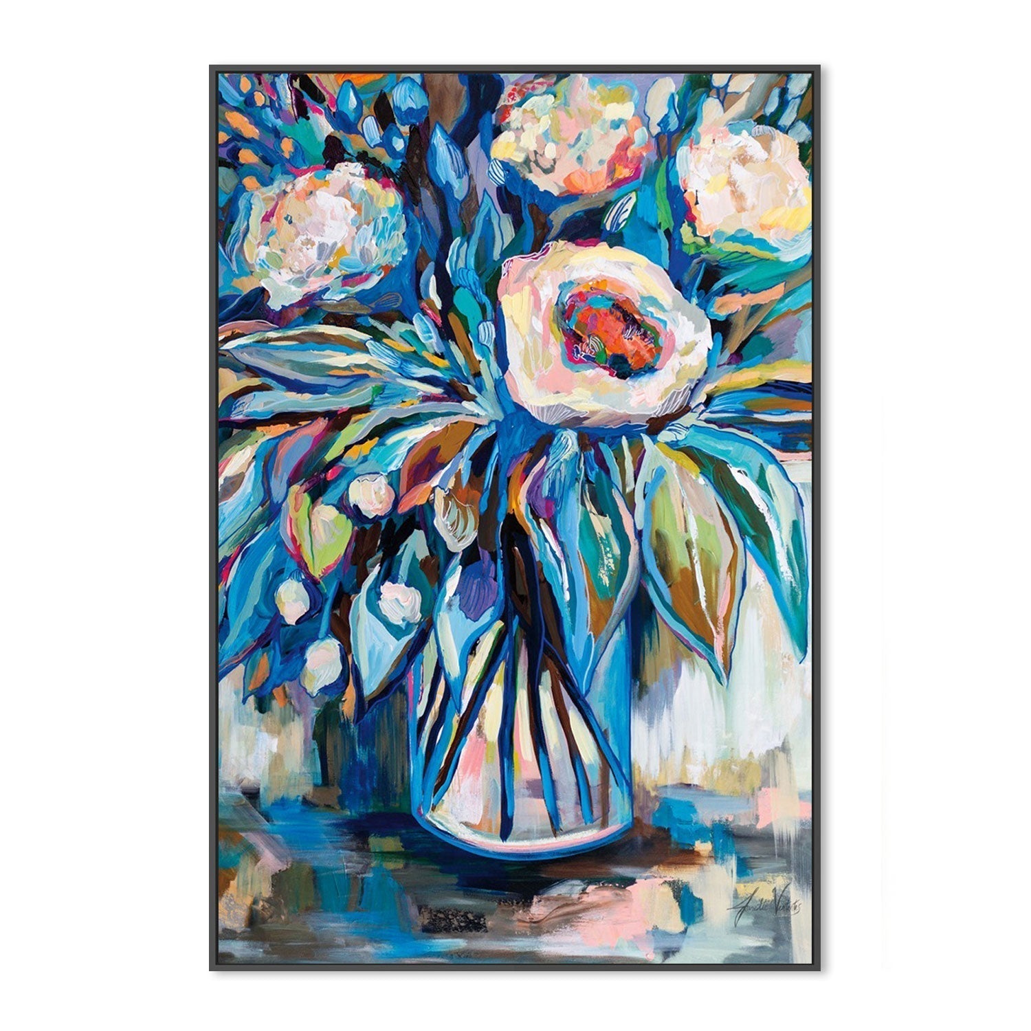 wall-art-print-canvas-poster-framed-Fall Garden-by-Jeanette Vertentes-Gioia Wall Art