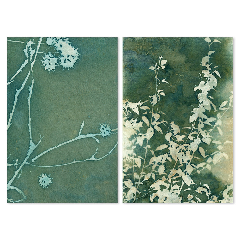 wall-art-print-canvas-poster-framed-Fall Sycamore And Green Bouquet, Set Of 2-by-Krista Mccurdy-Gioia Wall Art