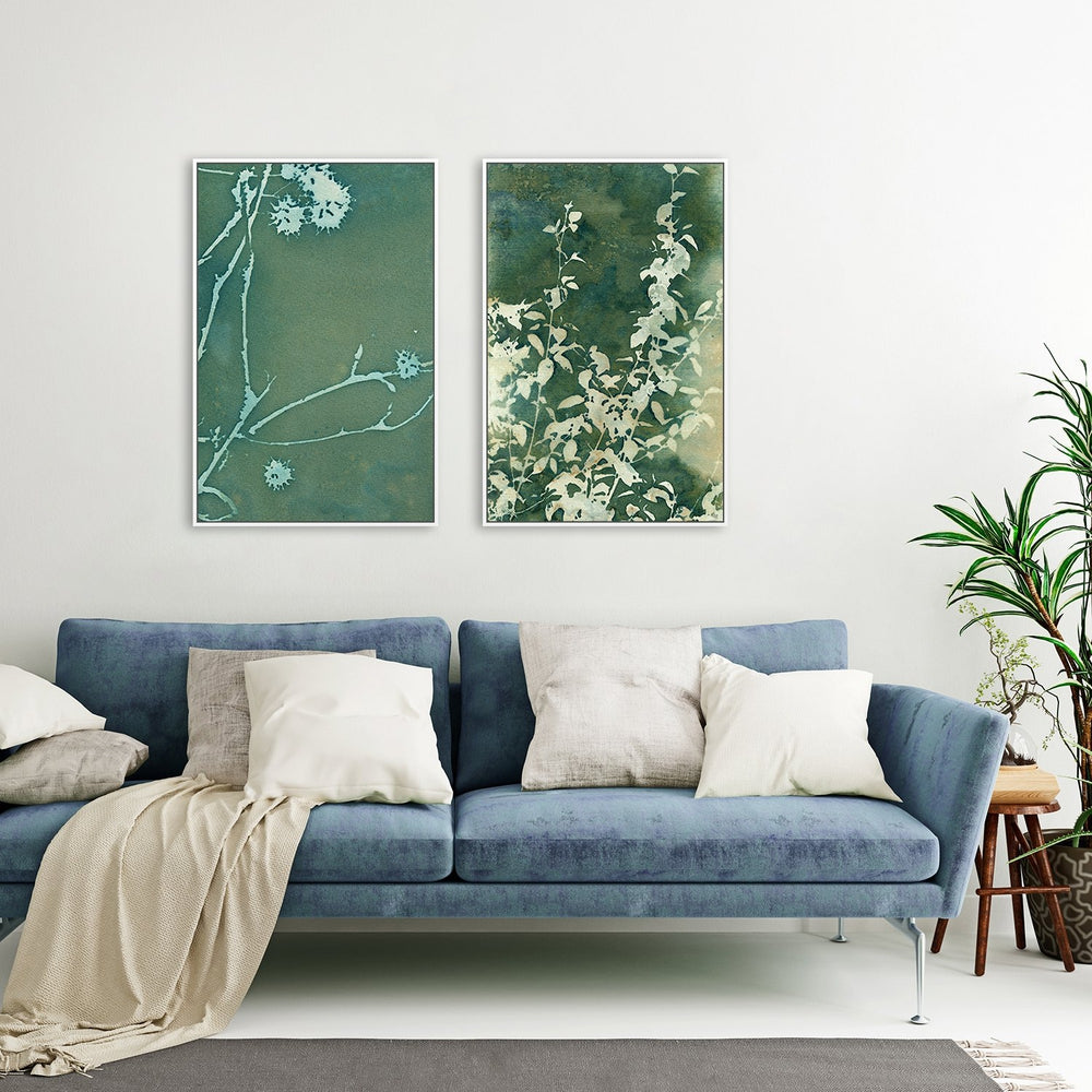 wall-art-print-canvas-poster-framed-Fall Sycamore And Green Bouquet, Set Of 2-by-Krista Mccurdy-Gioia Wall Art