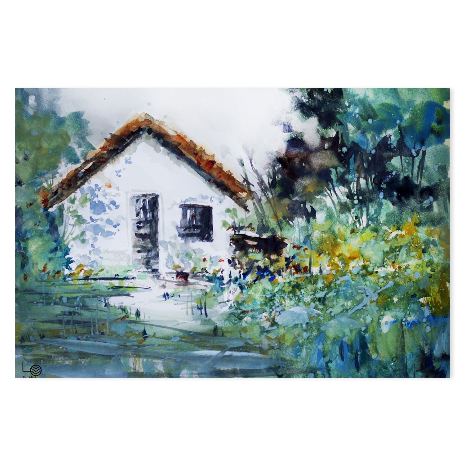 wall-art-print-canvas-poster-framed-faraaway-by-Lilou Online Fine Arts-Gioia Wall Art