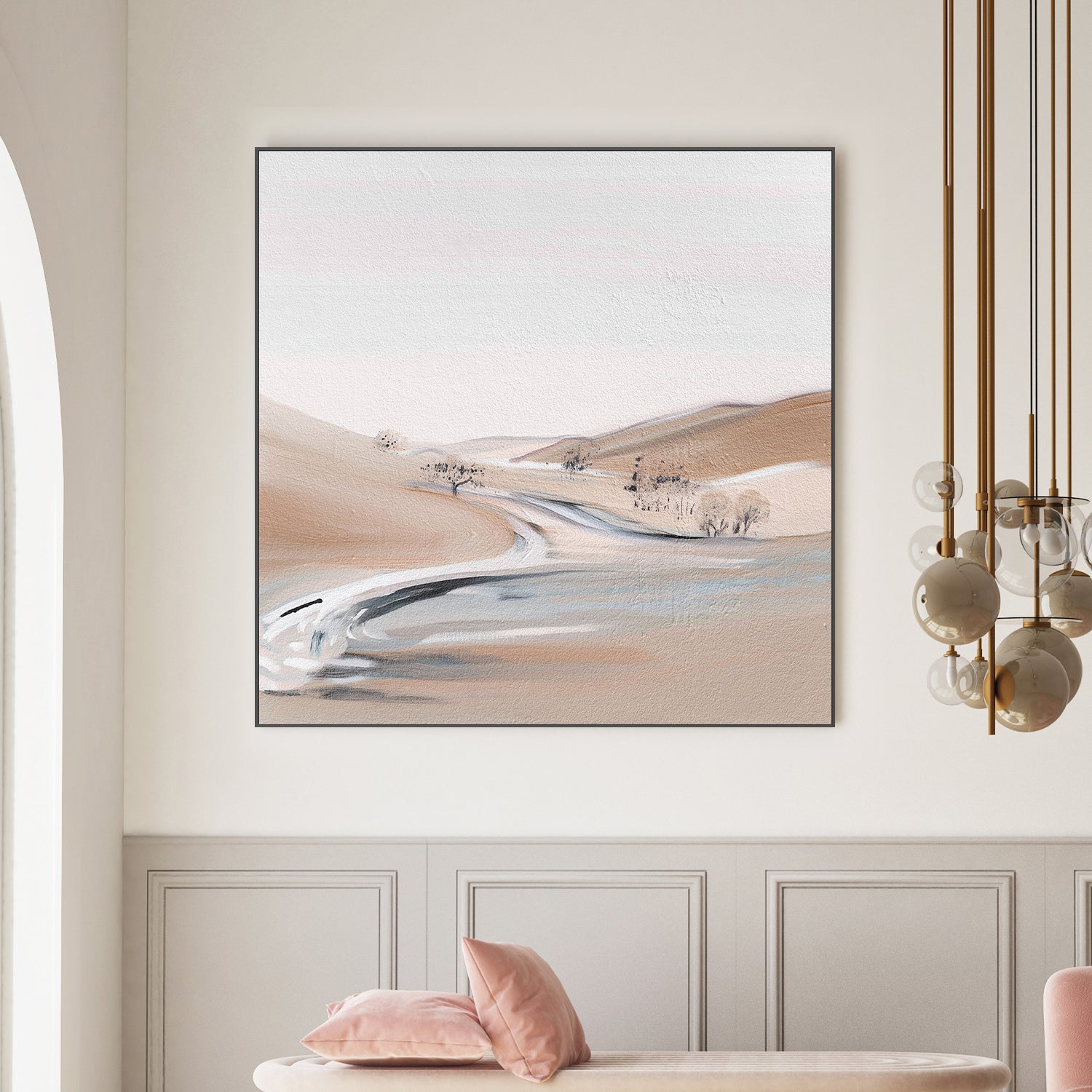 wall-art-print-canvas-poster-framed-Farm View, Style C , By Alma-2