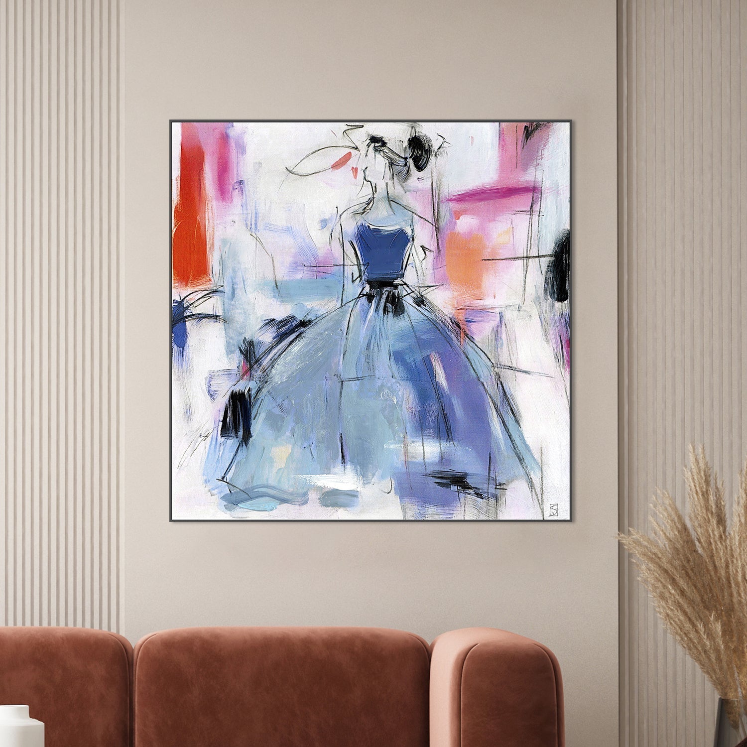 wall-art-print-canvas-poster-framed-Fashion Abstract, Style A-2