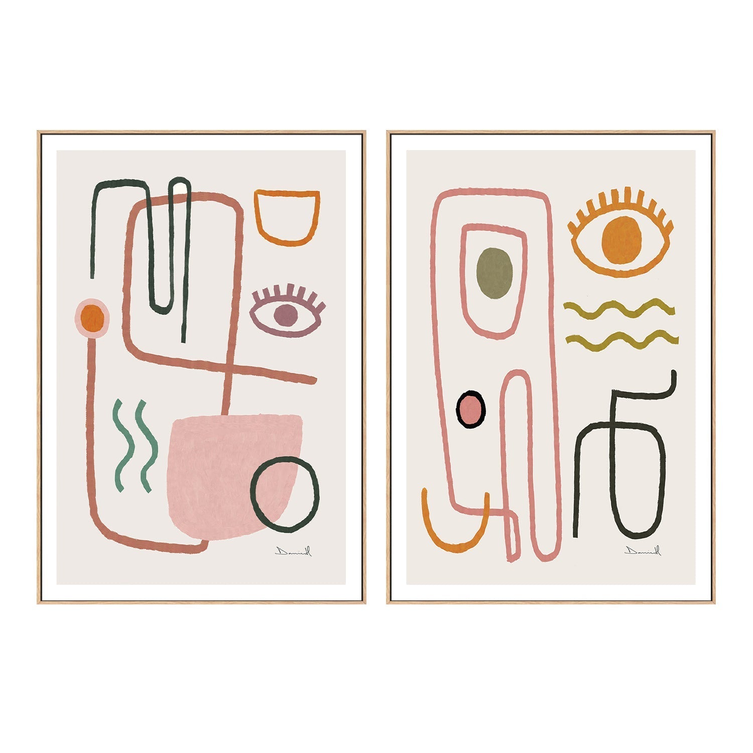 Feel Good, Style A, Set Of 2, By Dan Hobday