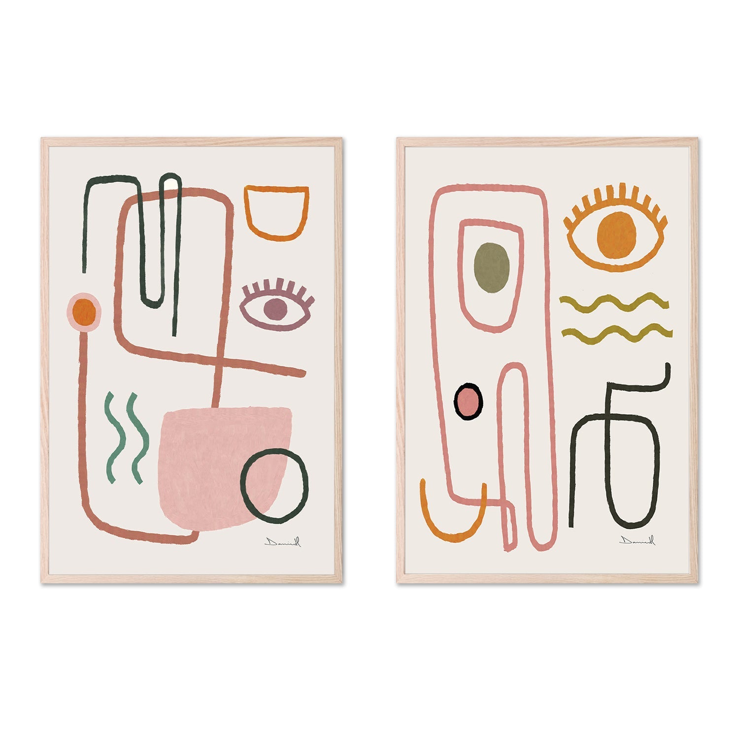 Feel Good, Style A, Set Of 2, By Dan Hobday