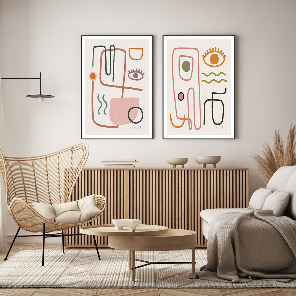 Feel Good, Style A, Set Of 2, By Dan Hobday