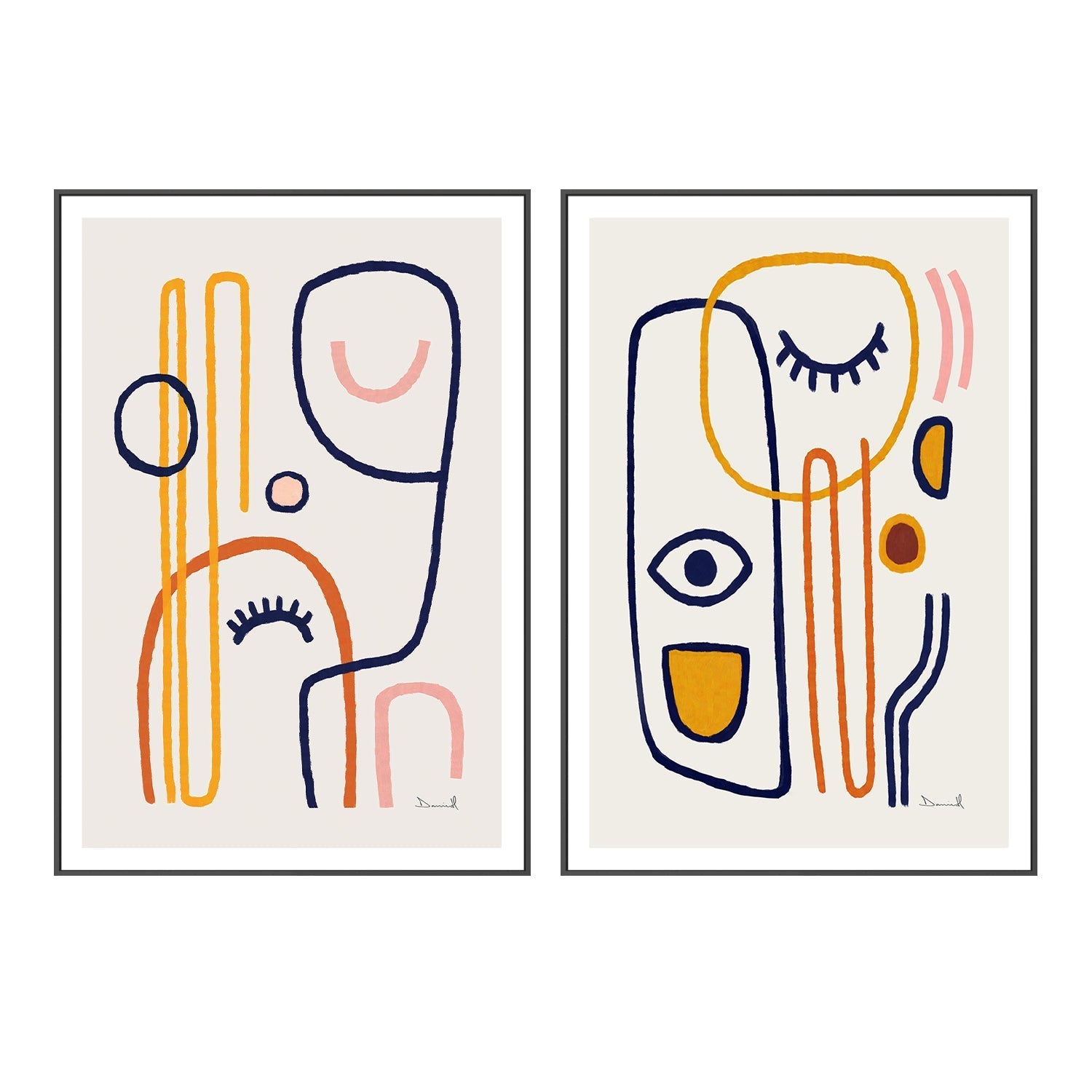 Feel Good, Style B, Set Of 2, By Dan Hobday