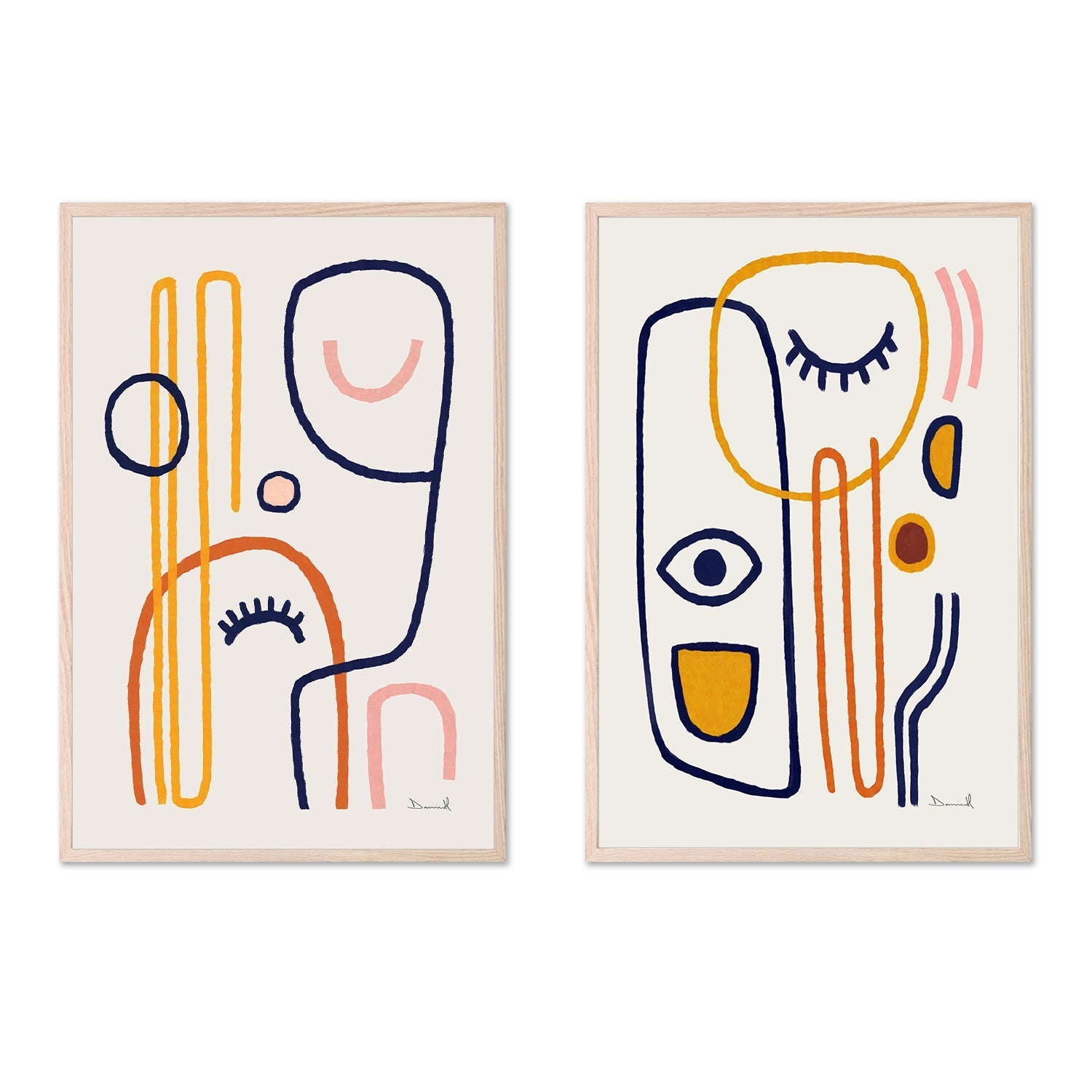 Feel Good, Style B, Set Of 2, By Dan Hobday