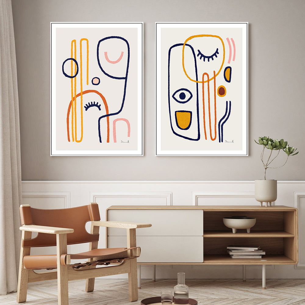 Feel Good, Style B, Set Of 2, By Dan Hobday