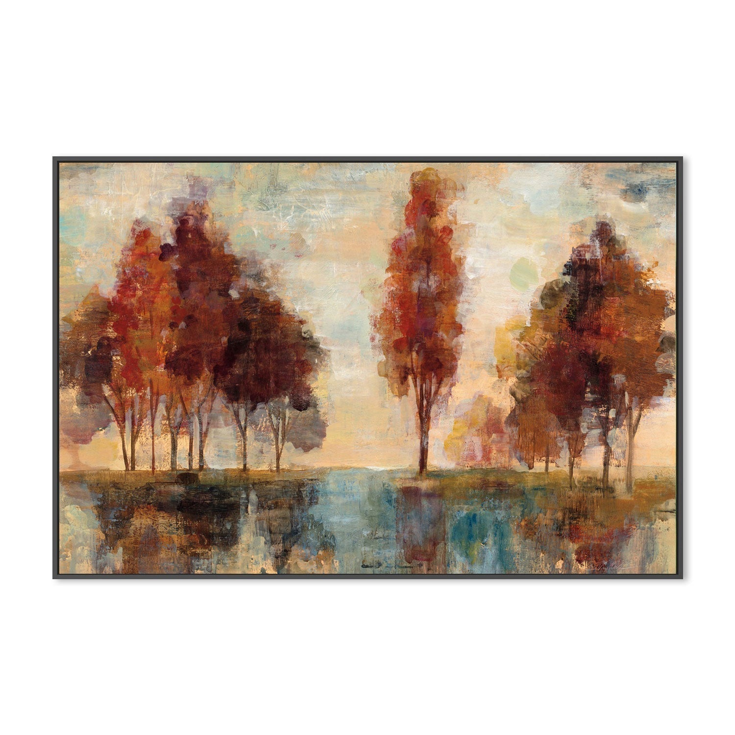wall-art-print-canvas-poster-framed-Field and Forest-by-Silvia Vassileva-Gioia Wall Art