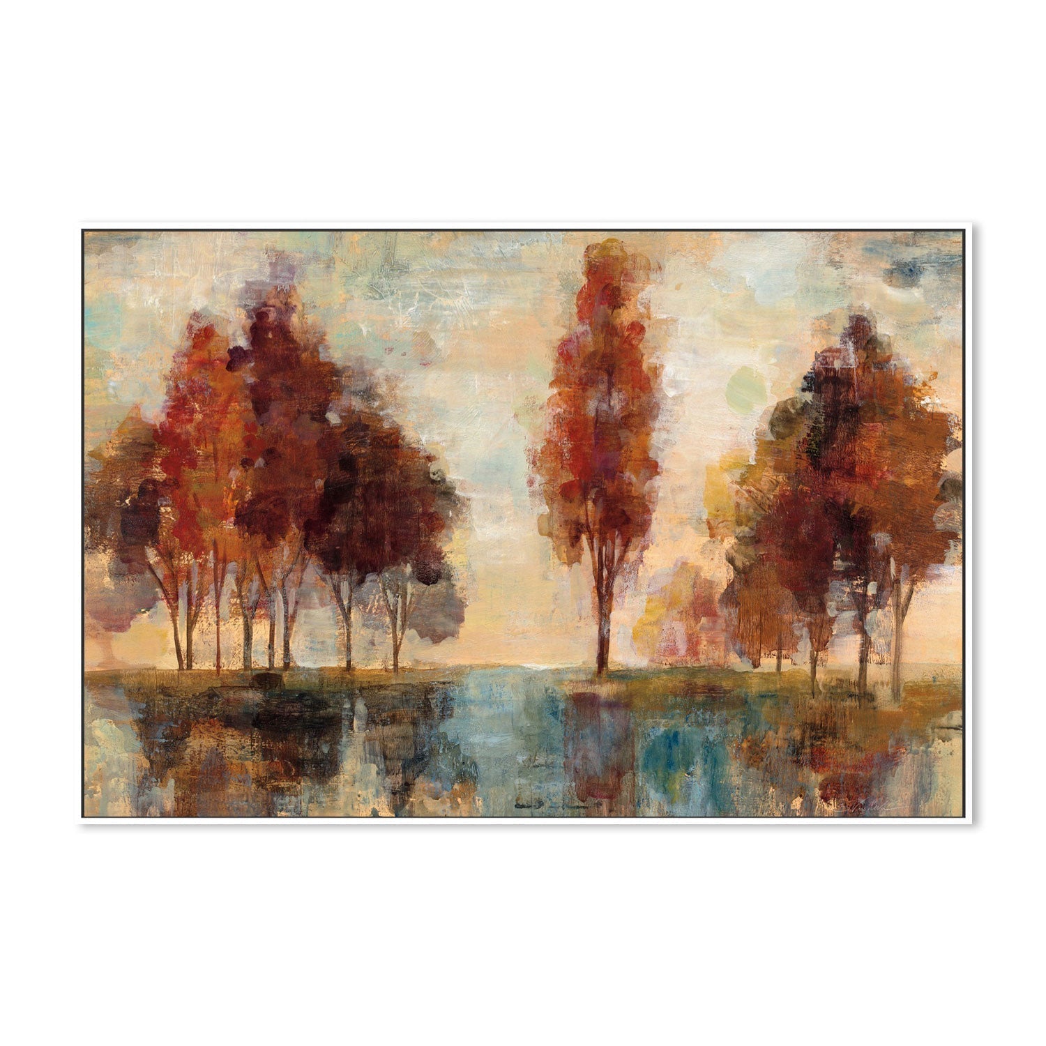 wall-art-print-canvas-poster-framed-Field and Forest-by-Silvia Vassileva-Gioia Wall Art