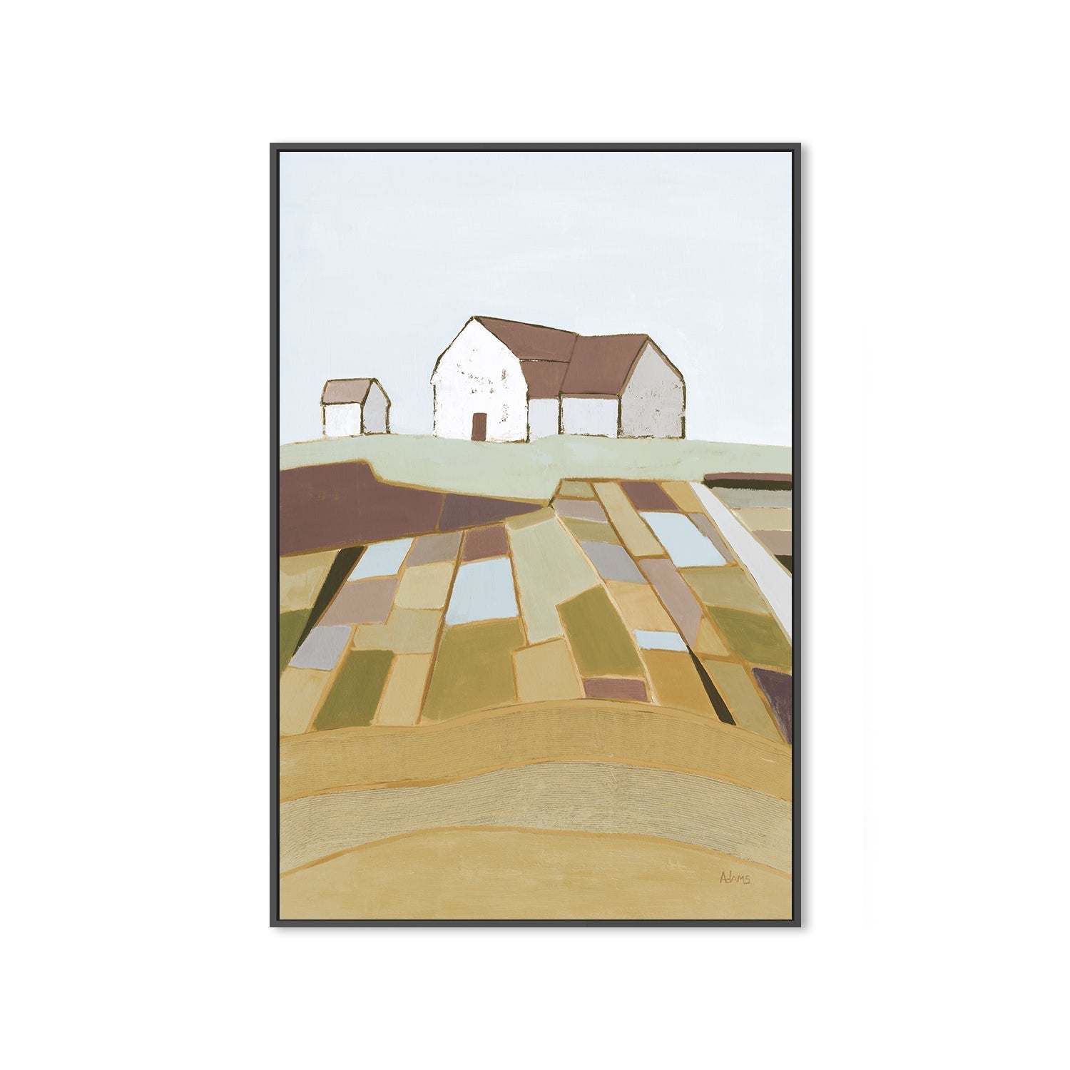 wall-art-print-canvas-poster-framed-Field of Dreams Neutral , By Phyllis Adams-3