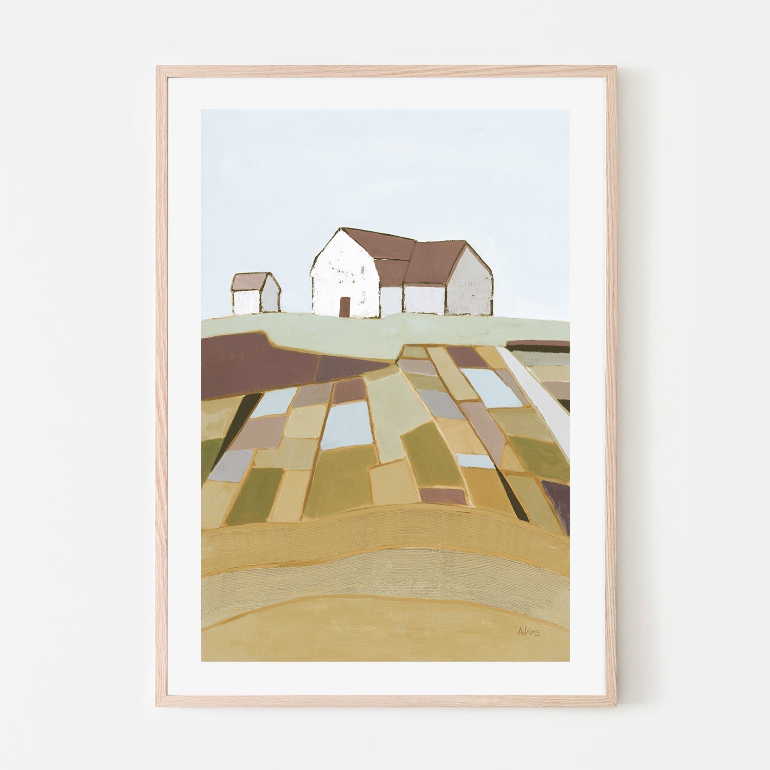 wall-art-print-canvas-poster-framed-Field of Dreams Neutral , By Phyllis Adams-6