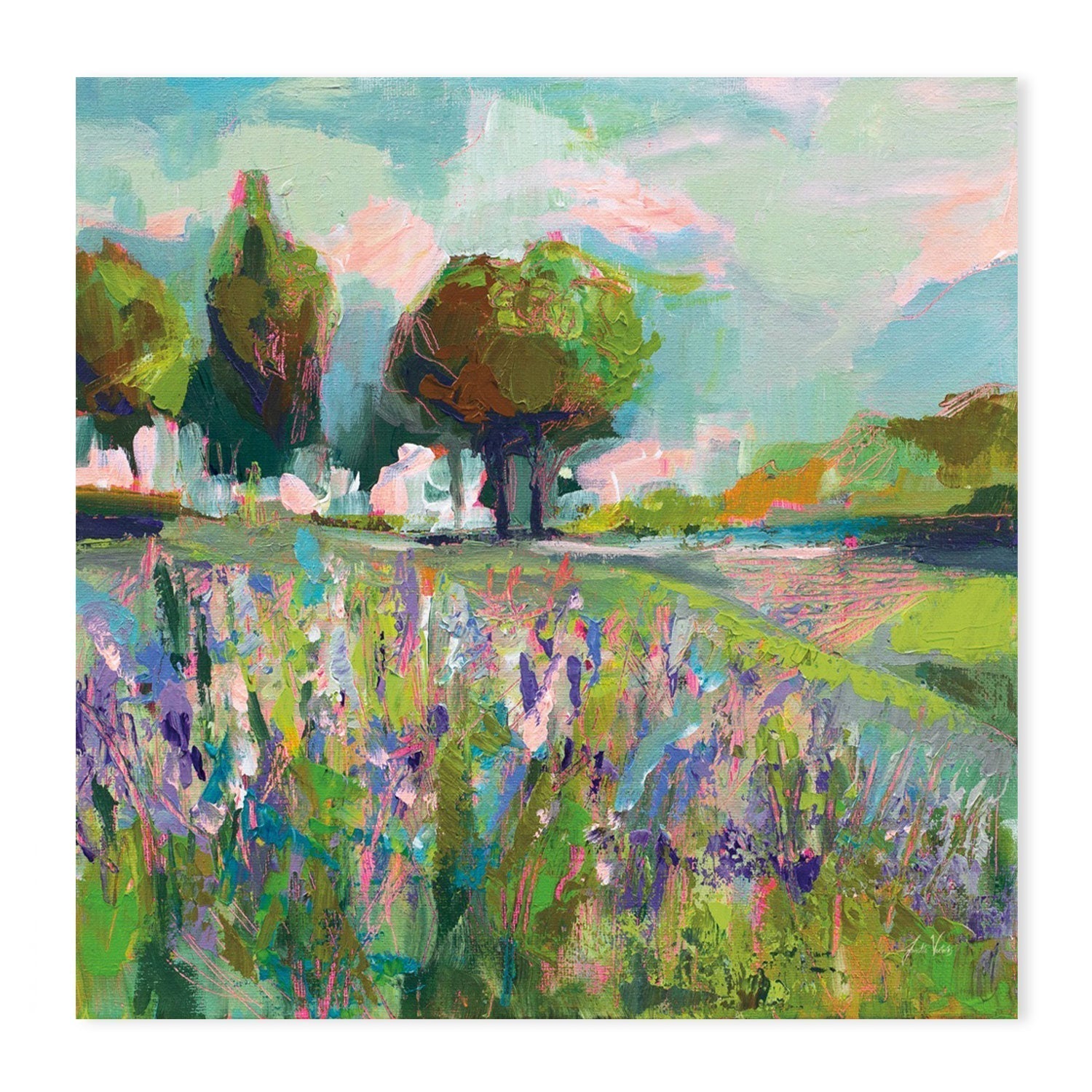 wall-art-print-canvas-poster-framed-Field of Flowers-by-Jeanette Vertentes-Gioia Wall Art