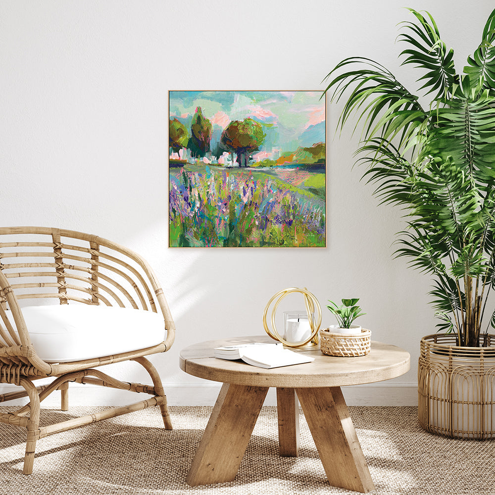wall-art-print-canvas-poster-framed-Field of Flowers-by-Jeanette Vertentes-Gioia Wall Art
