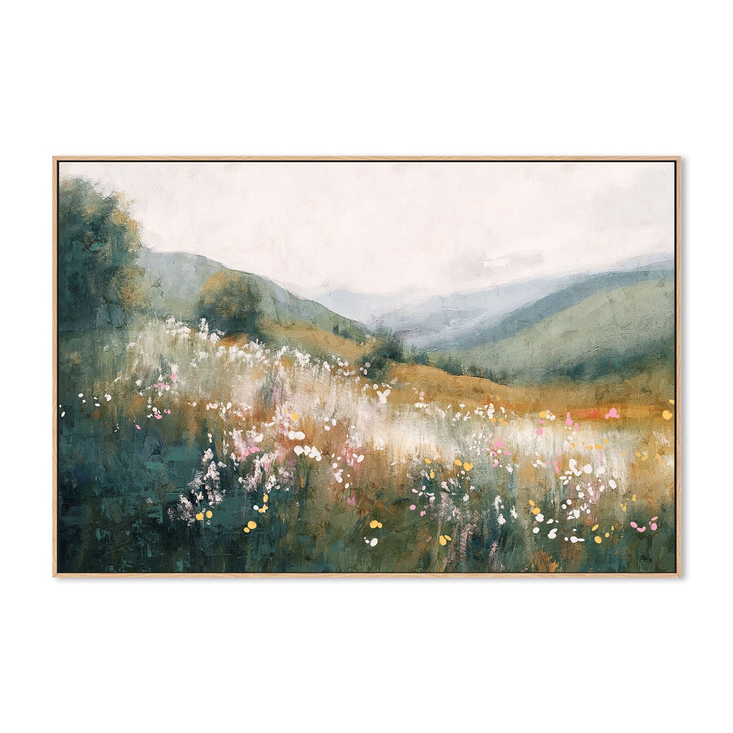 wall-art-print-canvas-poster-framed-Fields of Tranquility, Style B-4