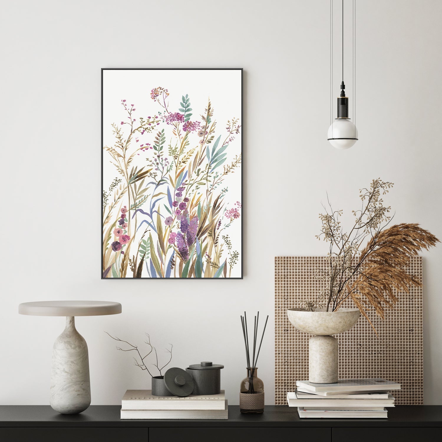 wall-art-print-canvas-poster-framed-Fields Of Wild Pink, Style B , By Asia Jensen-7