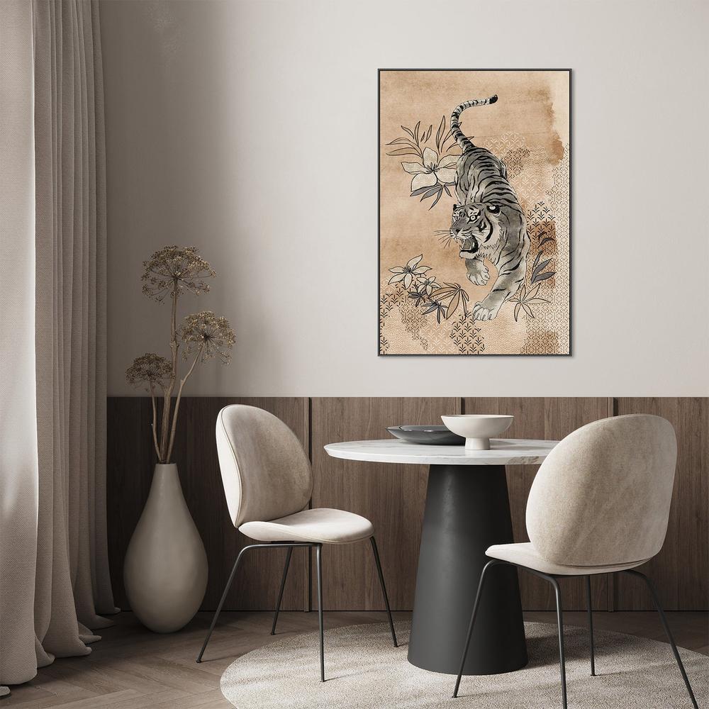 wall-art-print-canvas-poster-framed-Fierce Sumi Tiger-9