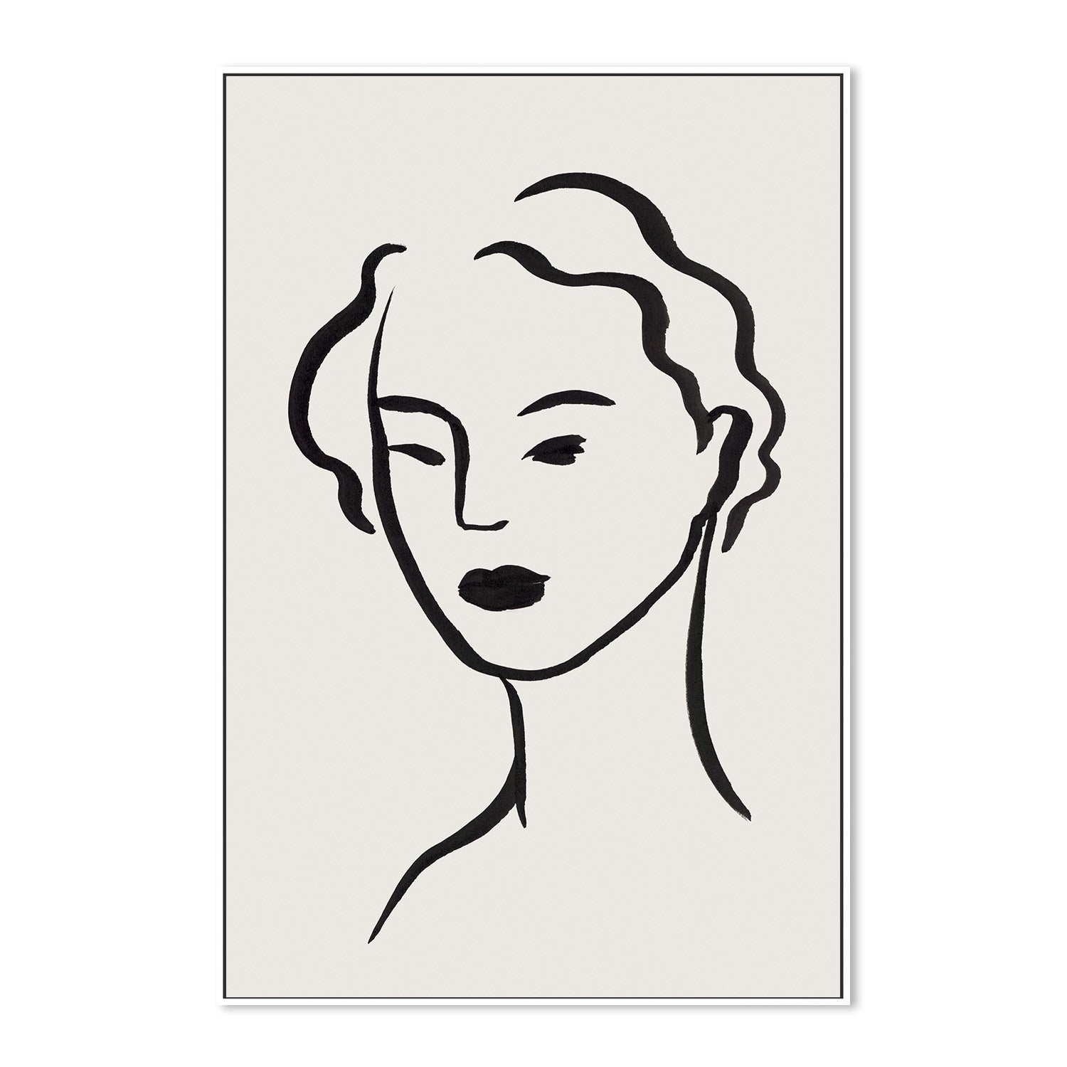 wall-art-print-canvas-poster-framed-Figurative Face, Style A-5