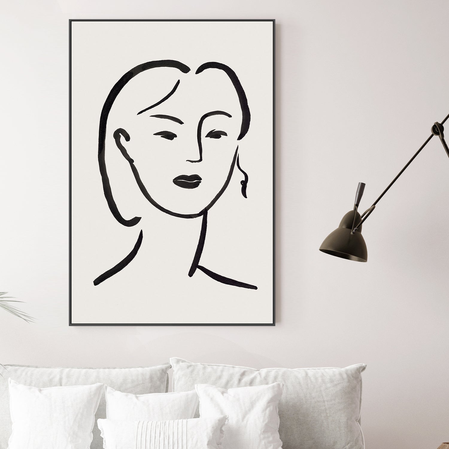 wall-art-print-canvas-poster-framed-Figurative Face, Style B-2