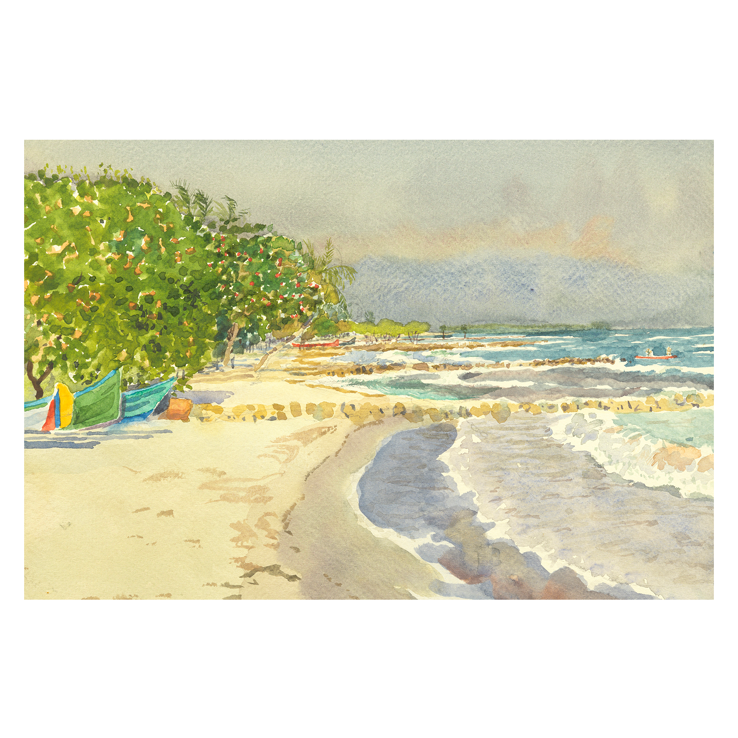 wall-art-print-canvas-poster-framed-Fishing Boats , By David Dallison-1
