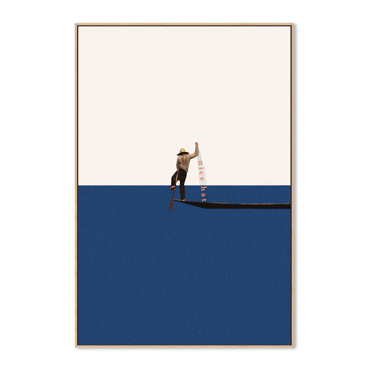 wall-art-print-canvas-poster-framed-Fishing For Words-GIOIA-WALL-ART