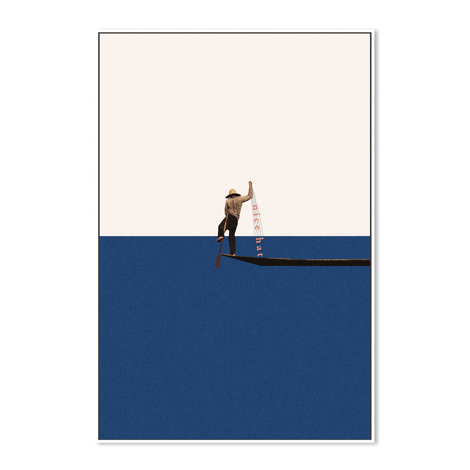 wall-art-print-canvas-poster-framed-Fishing For Words-GIOIA-WALL-ART