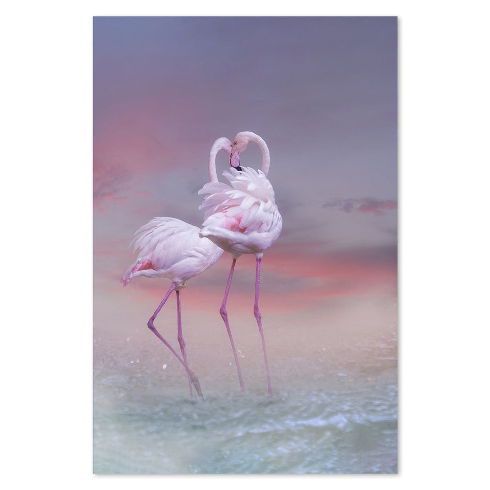 wall-art-print-canvas-poster-framed-Flamingo Ballet, By Krystina Wisniowska-by-Plus X Studio-Gioia Wall Art
