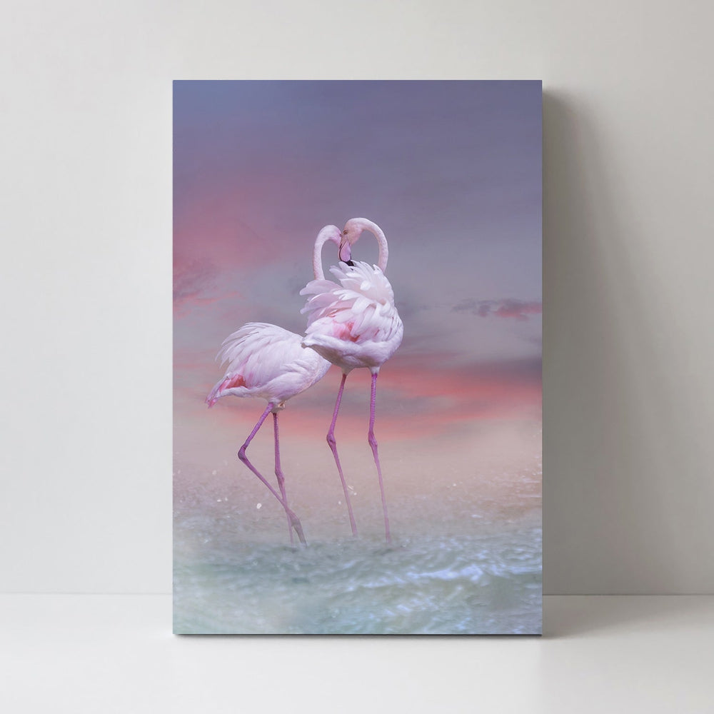 wall-art-print-canvas-poster-framed-Flamingo Ballet, By Krystina Wisniowska-by-Plus X Studio-Gioia Wall Art