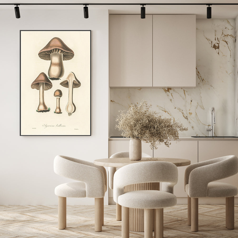 wall-art-print-canvas-poster-framed-Flat Bulb Mushrooms-GIOIA-WALL-ART