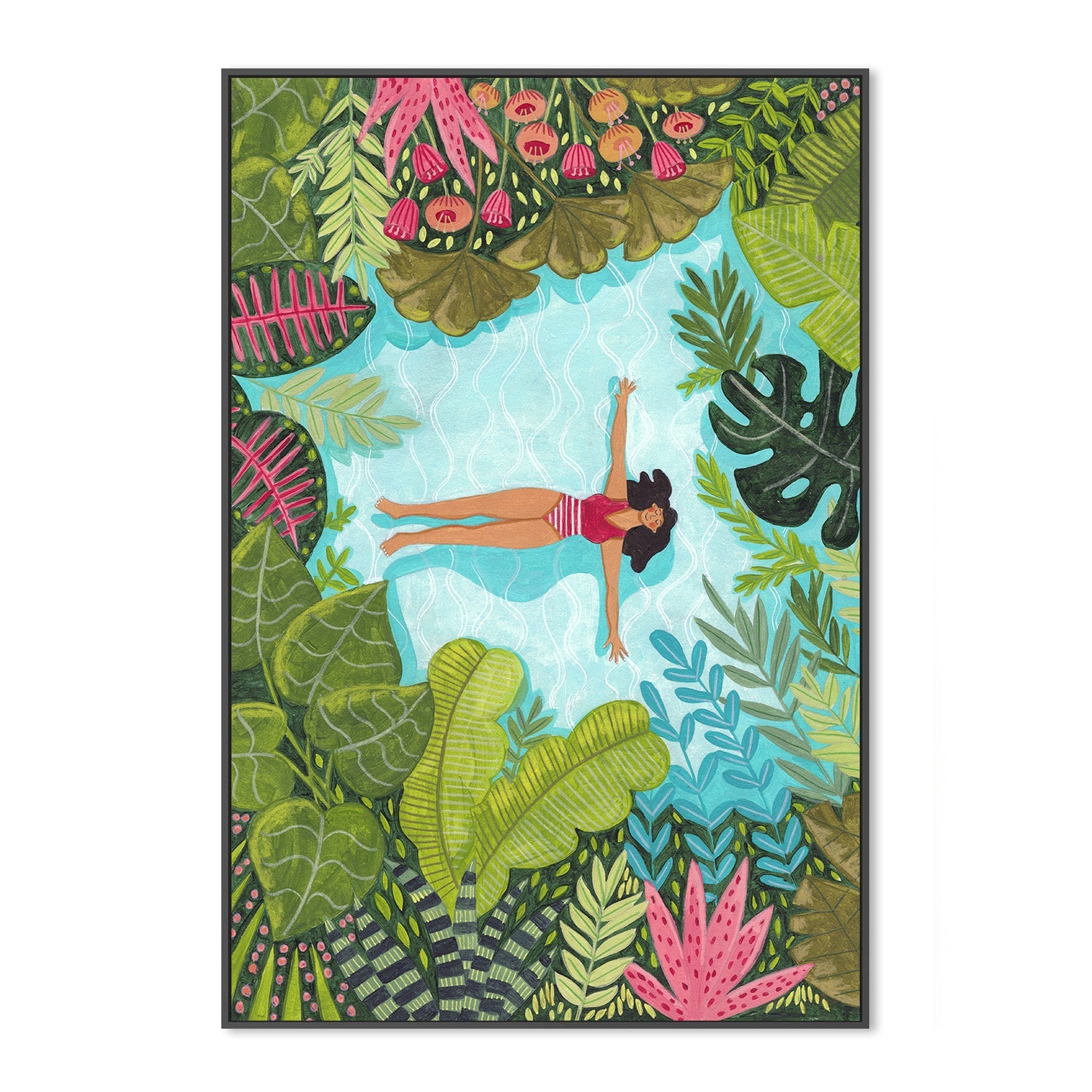 wall-art-print-canvas-poster-framed-Floating in Tropical Sea-3