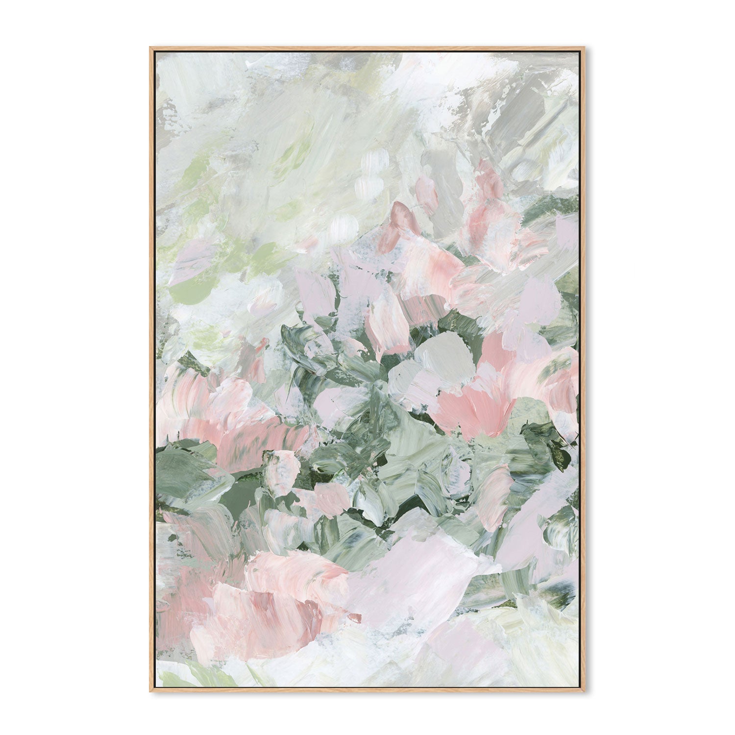wall-art-print-canvas-poster-framed-Floral Assortment In Pastel, Style D-by-Emily Wood-Gioia Wall Art