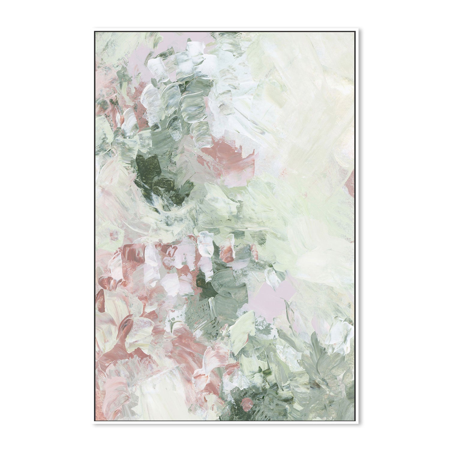 wall-art-print-canvas-poster-framed-Floral Assortment In Pastel, Style E-by-Emily Wood-Gioia Wall Art