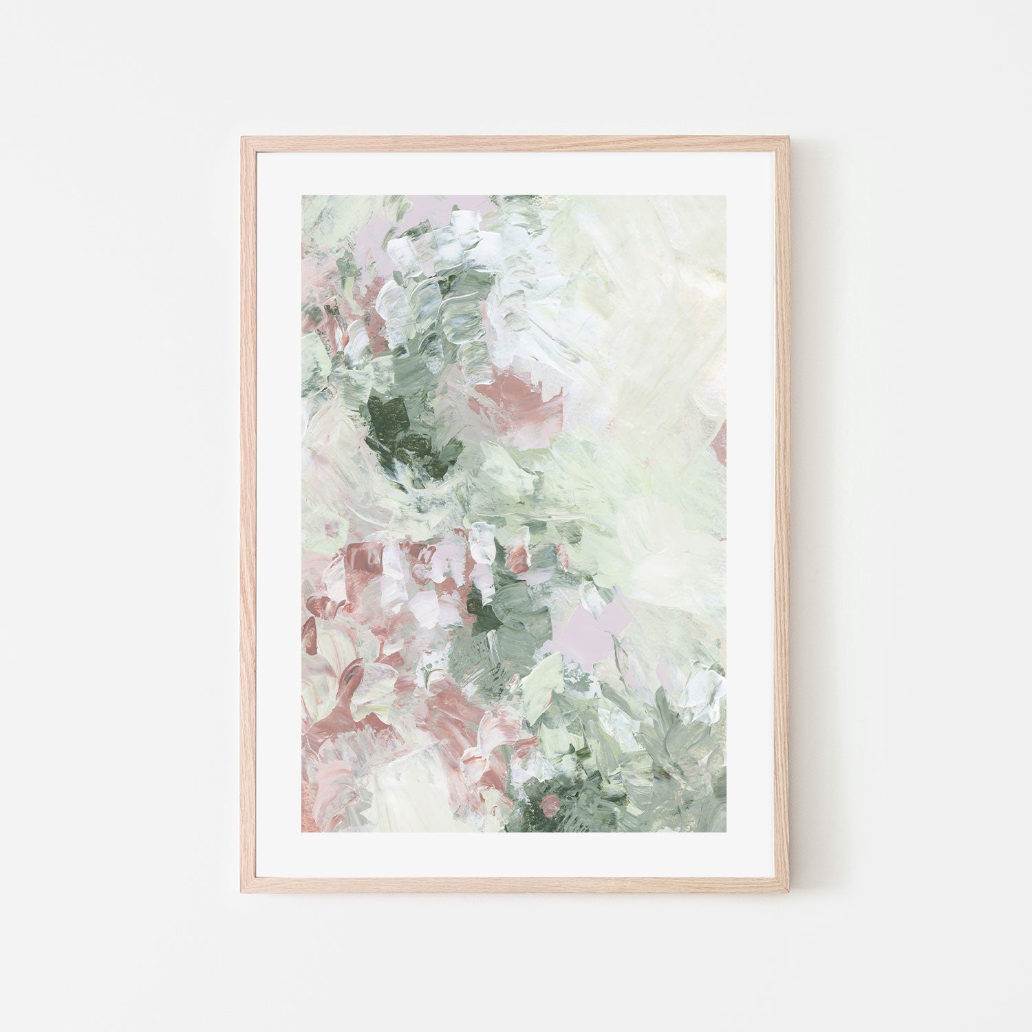 wall-art-print-canvas-poster-framed-Floral Assortment In Pastel, Style E-by-Emily Wood-Gioia Wall Art