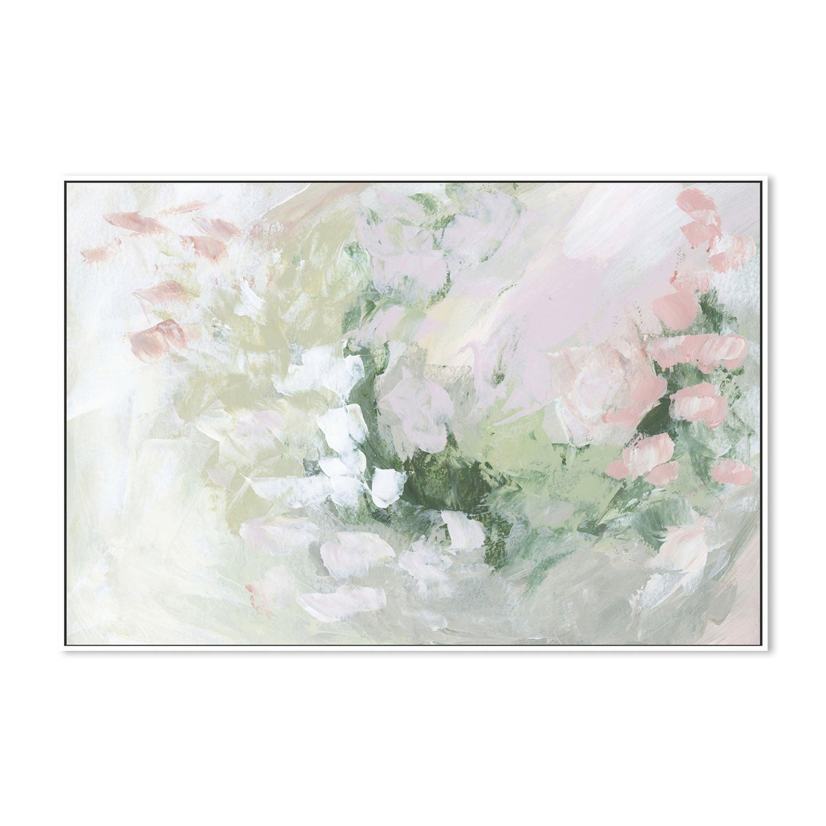 wall-art-print-canvas-poster-framed-Floral Assortment In Pastel, Style F-by-Emily Wood-Gioia Wall Art