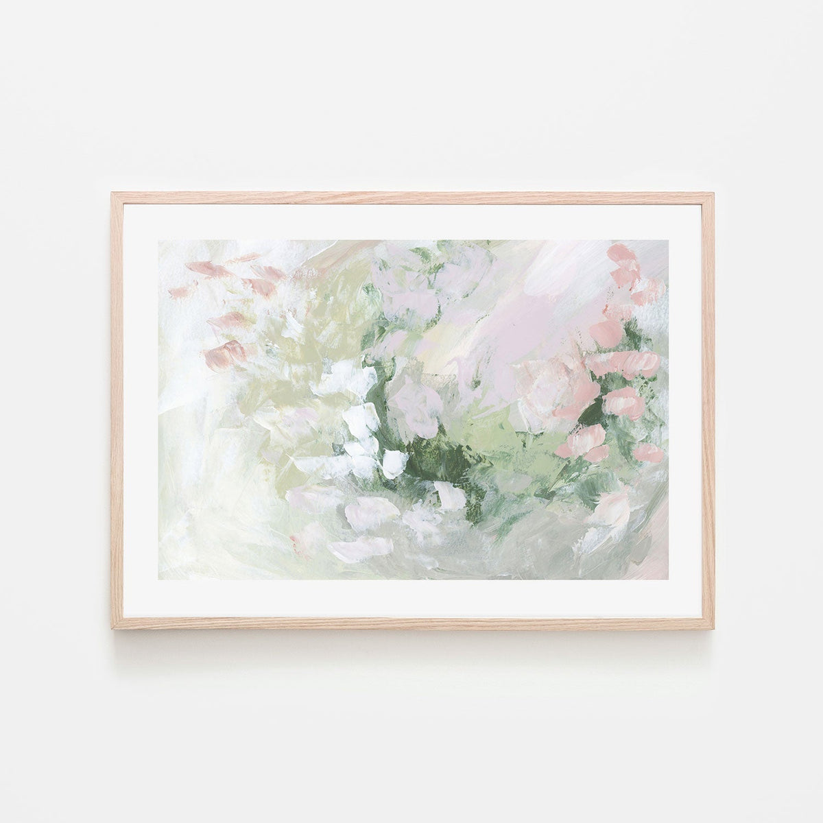 wall-art-print-canvas-poster-framed-Floral Assortment In Pastel, Style F-by-Emily Wood-Gioia Wall Art
