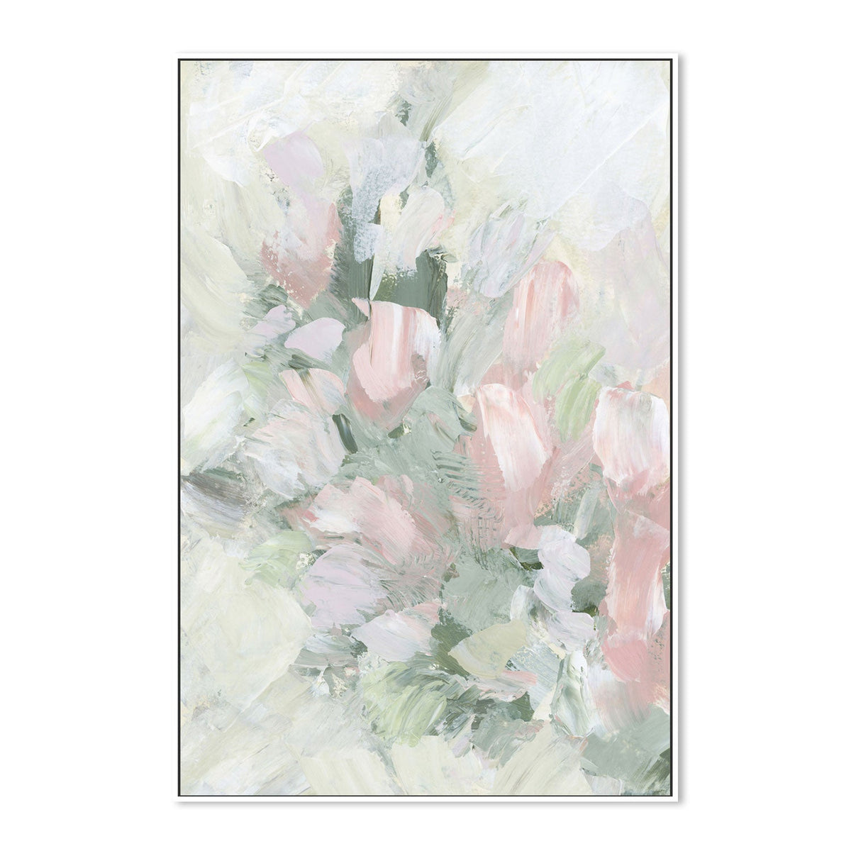 wall-art-print-canvas-poster-framed-Floral Assortment In Pastel, Style K-by-Emily Wood-Gioia Wall Art