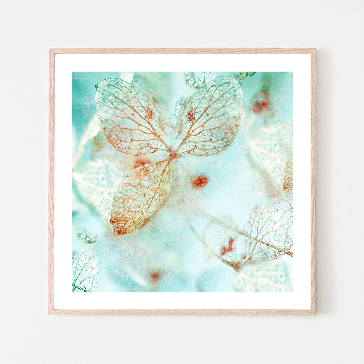 wall-art-print-canvas-poster-framed-Floral Blues, Style A-6