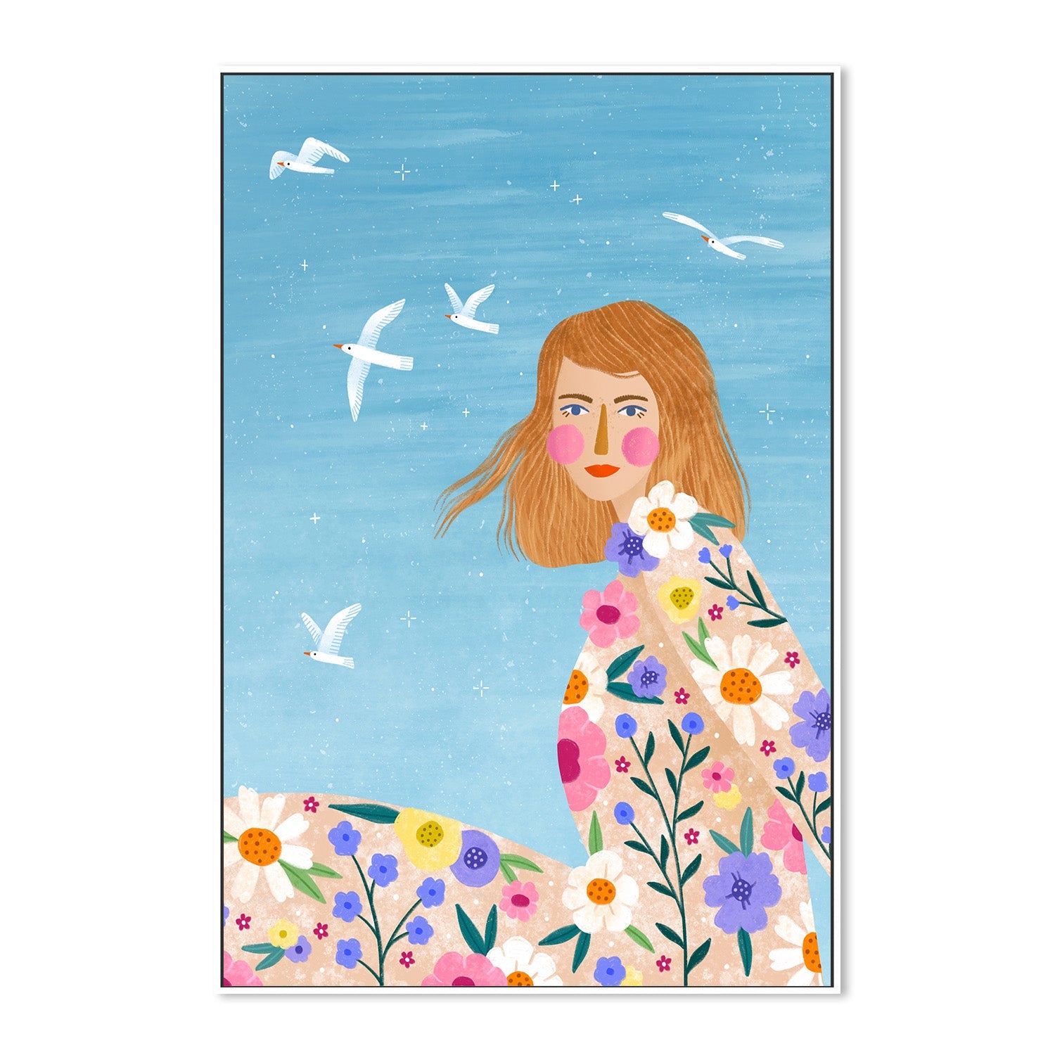 wall-art-print-canvas-poster-framed-Floral Breeze-5