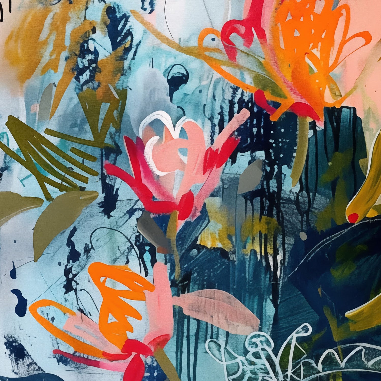 wall-art-print-canvas-poster-framed-Floral Explosion-11